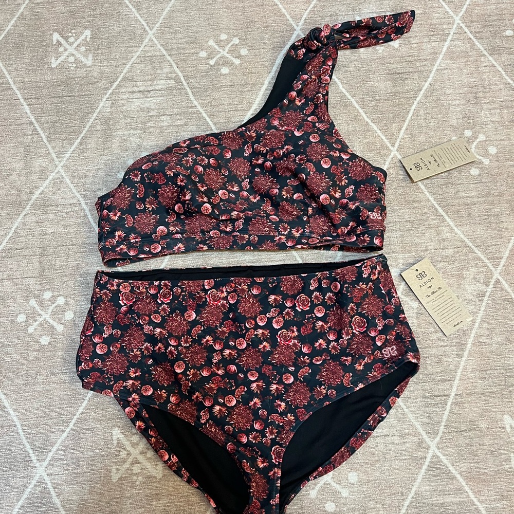 FINAL PRICE Albion pink ditzy bikini XXL